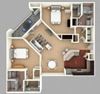Bundrick Floor Plan Bundrick Floor Plan at The Residence at Marina Bay, Irmo, SC, 29063